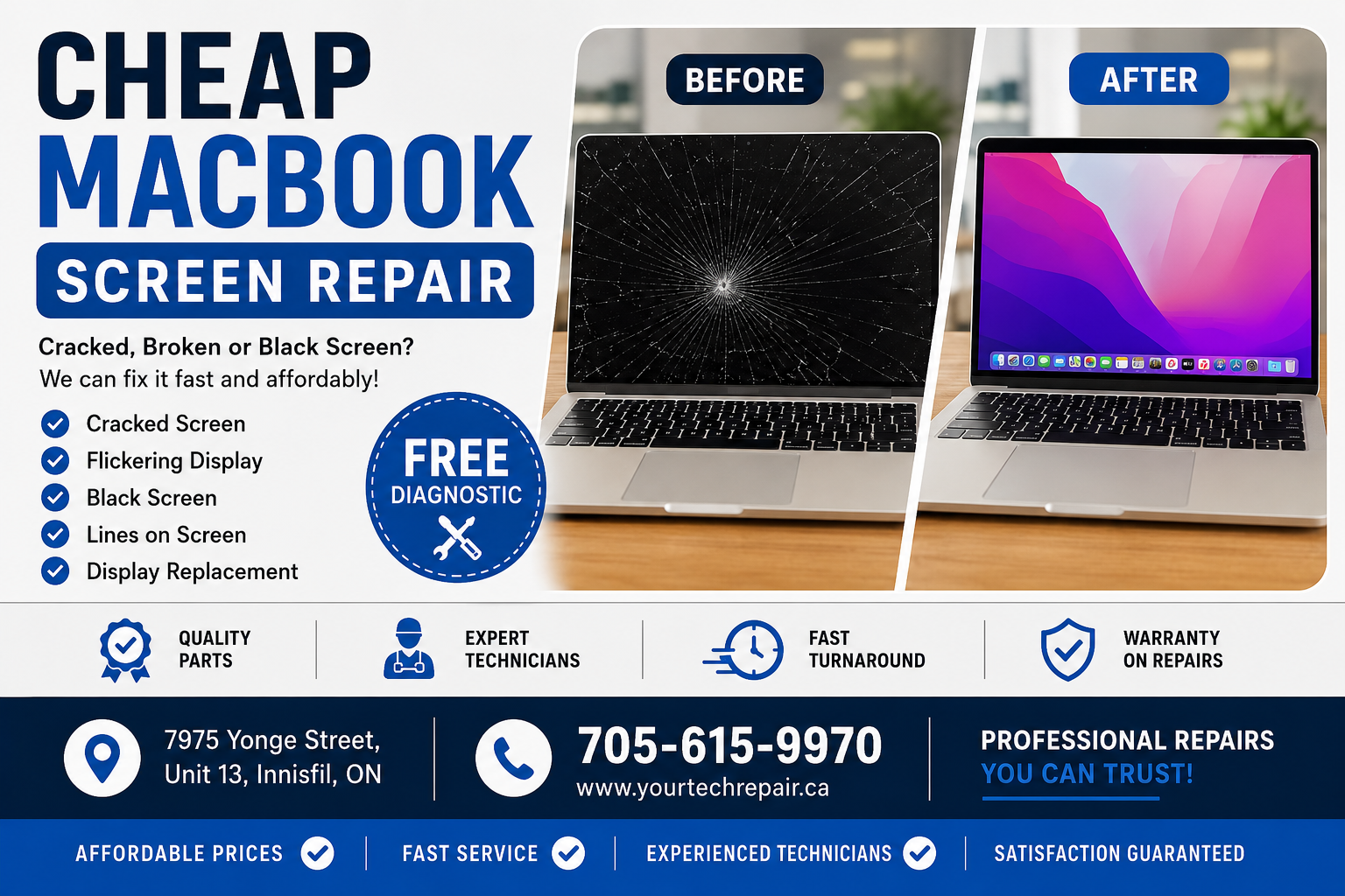 Cheap MacBook Screen Repair: Affordable, Professional MacBook Display Replacement